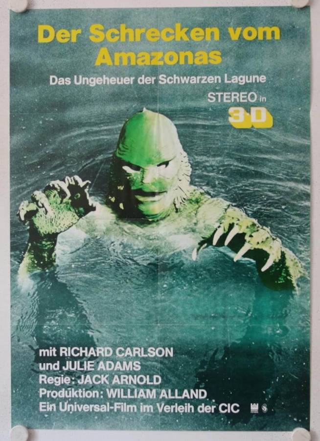Der Schrecken vom Amazonas originales deutsches Filmplakat (R70s)